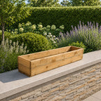 Wooden Window Boxes – Handmade Outdoor Timber Planter Troughs for Flowers, Herbs, Patios & Gardens – Fully Assembled