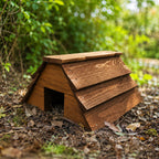 Wooden Hedgehog House Garden Hibernation Shelter Wildlife Habitat Outdoor Winter Home