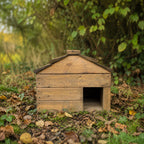 Heavy Duty Wooden Hedgehog House - Garden Hibernation Shelter with Removable Roof & Solid Wooden Floor