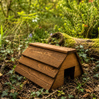 Wooden Hedgehog House Garden Hibernation Shelter Wildlife Habitat Outdoor Winter Home