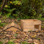 Heavy Duty Wooden Hedgehog House - Garden Hibernation Shelter with Removable Roof & Solid Wooden Floor
