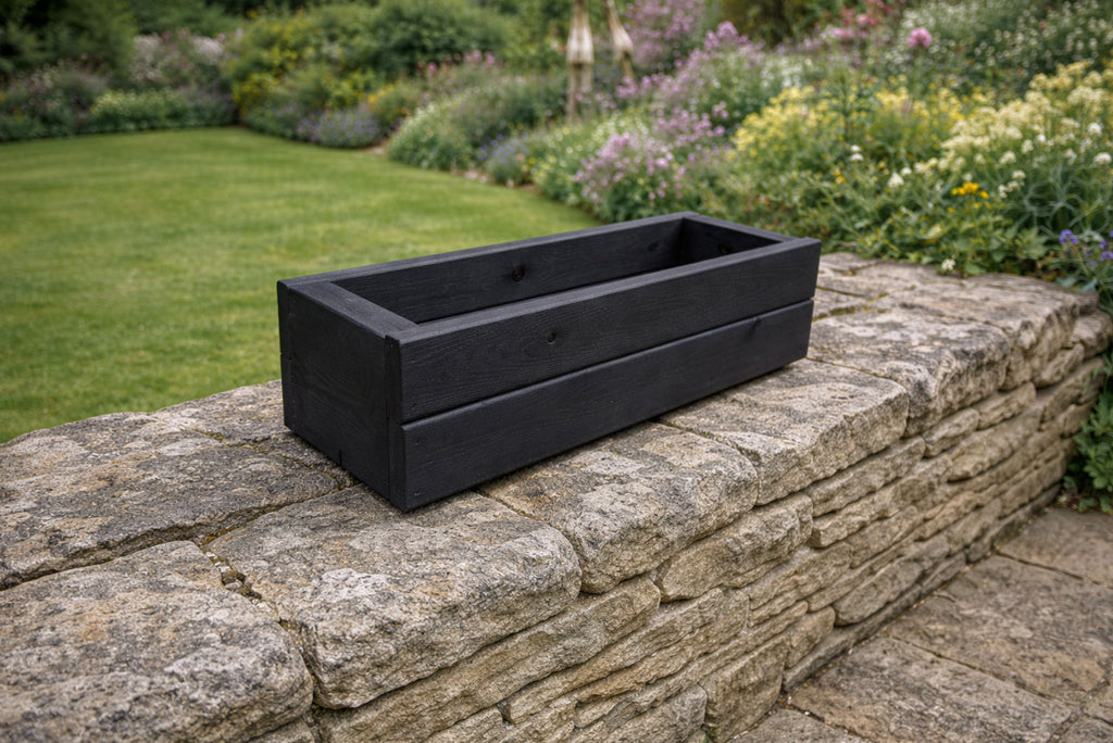 Premium Wooden Balcony Planter - Ready Assembled Herb & Flower Box