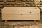 Outdoor Wooden Planter Boxes - Garden Trough Containers Heavy Duty – Available in 7 Sizes