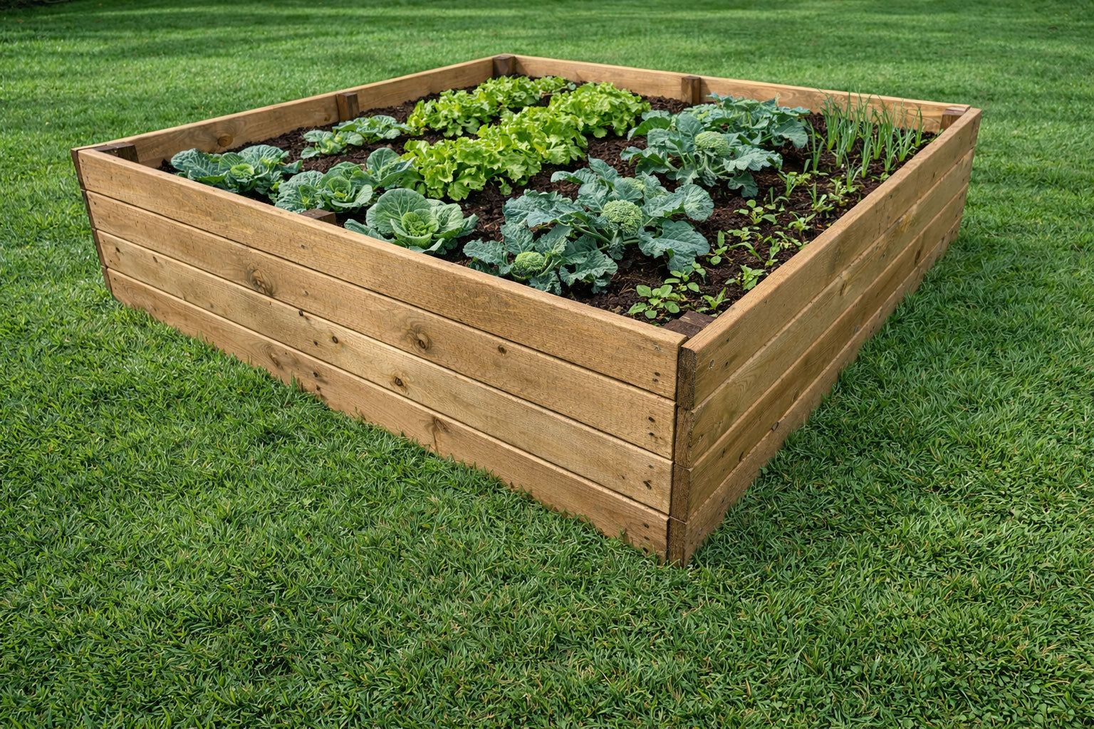 Wooden Raised Garden Beds - Vegetable Growing Beds Multiple Sizes