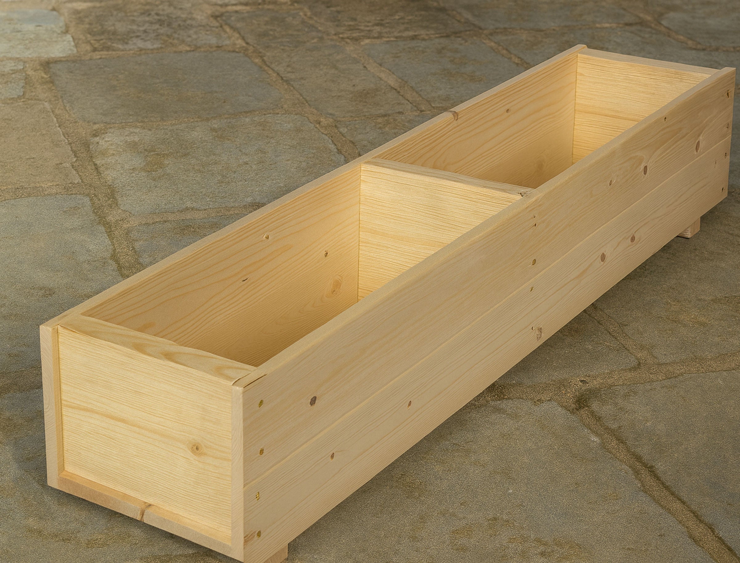 Outdoor Wooden Planter Boxes - Garden Trough Containers Heavy Duty – Available in 7 Sizes