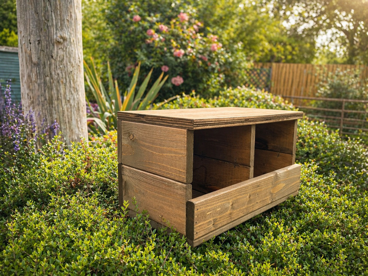 Heavy Duty Wooden Pigeon Nesting Box Large Outdoor Bird Box Garden Bird Shelter Open Front Nest Box