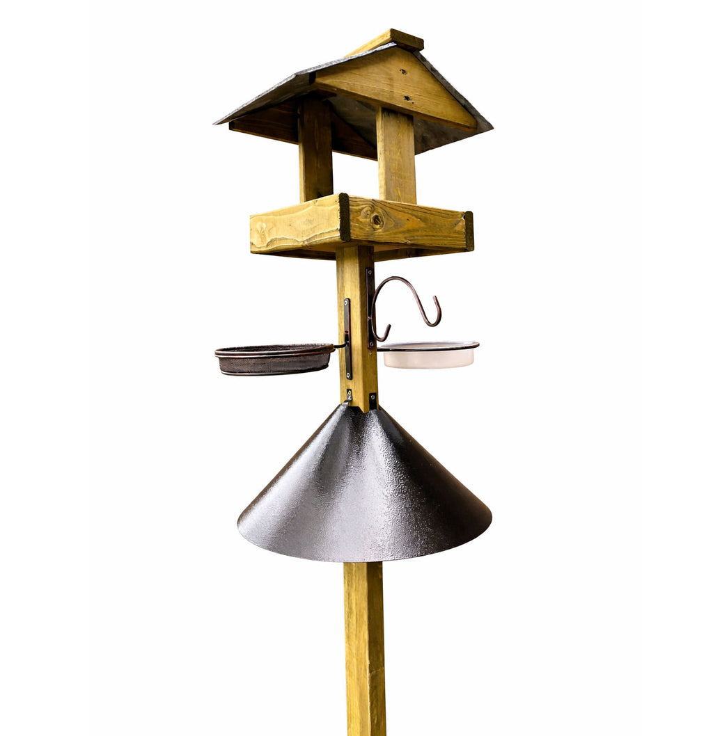 Metal Squirrel Baffle Dome - Squirrel Proof Bird Table Protection for Ruddings Wooden Feeding Stations - Heavy Duty Bite Resistant