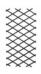 Black Expandable Garden Adjustable Trellis - Wooden Lattice for Climbing Plants & Vegetables