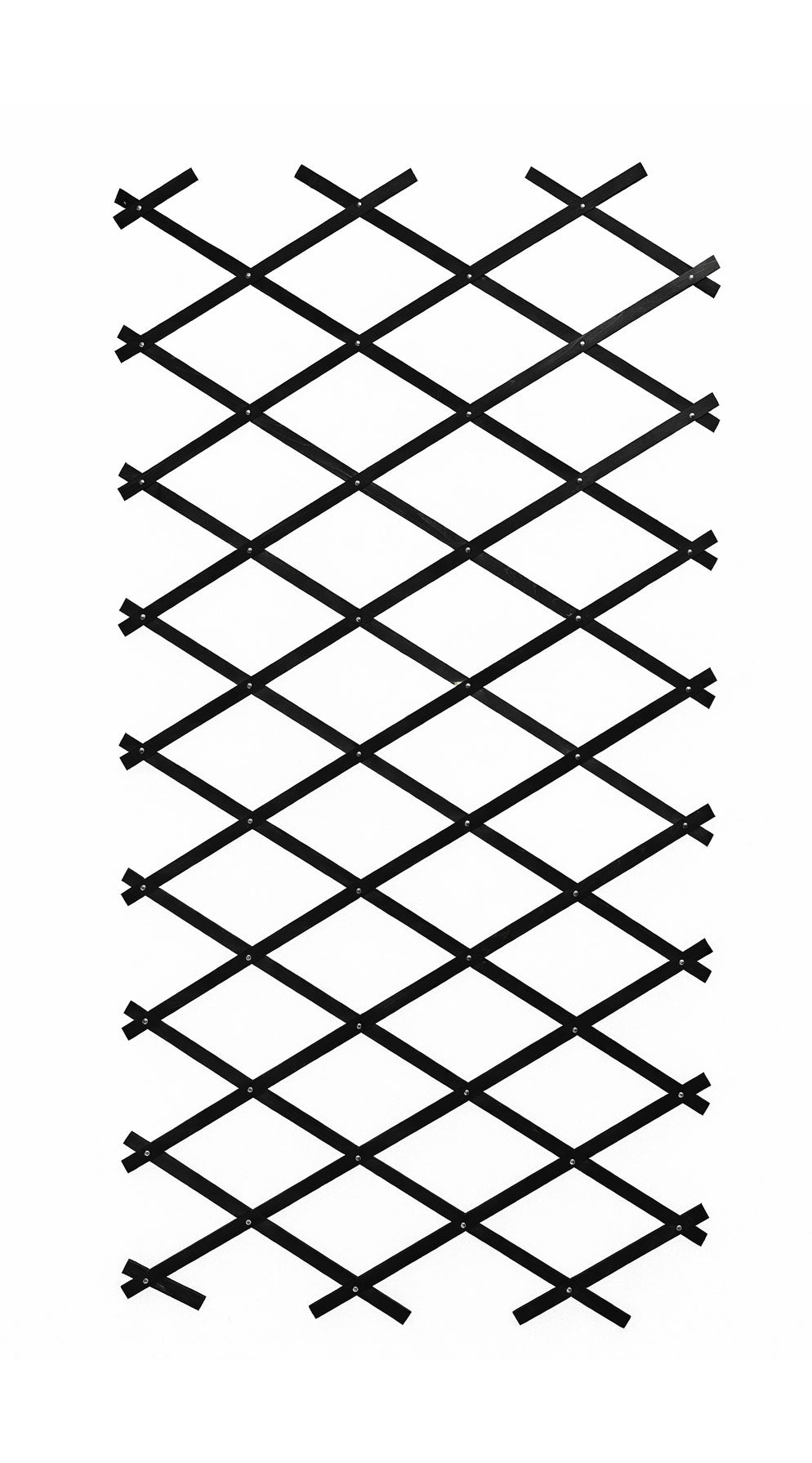 Black Expandable Garden Adjustable Trellis - Wooden Lattice for Climbing Plants & Vegetables