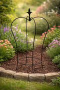 Heavy Duty Metal Plant Support 60cm – Black Garden Plant Support for Climbing Plants and Planters