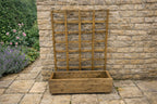 Wooden Planter Trellises – Fully Assembled Garden Planter with Support Frames Brown or Black
