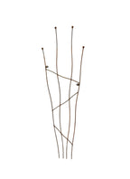 Metal Garden Trellis for Climbing Plants - Strong Steel Wall Support - Black or Rust