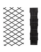 Black Expandable Garden Adjustable Trellis - Wooden Lattice for Climbing Plants & Vegetables