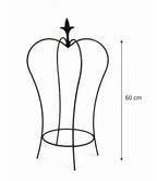 Heavy Duty Metal Plant Support 60cm – Black Garden Plant Support for Climbing Plants and Planters