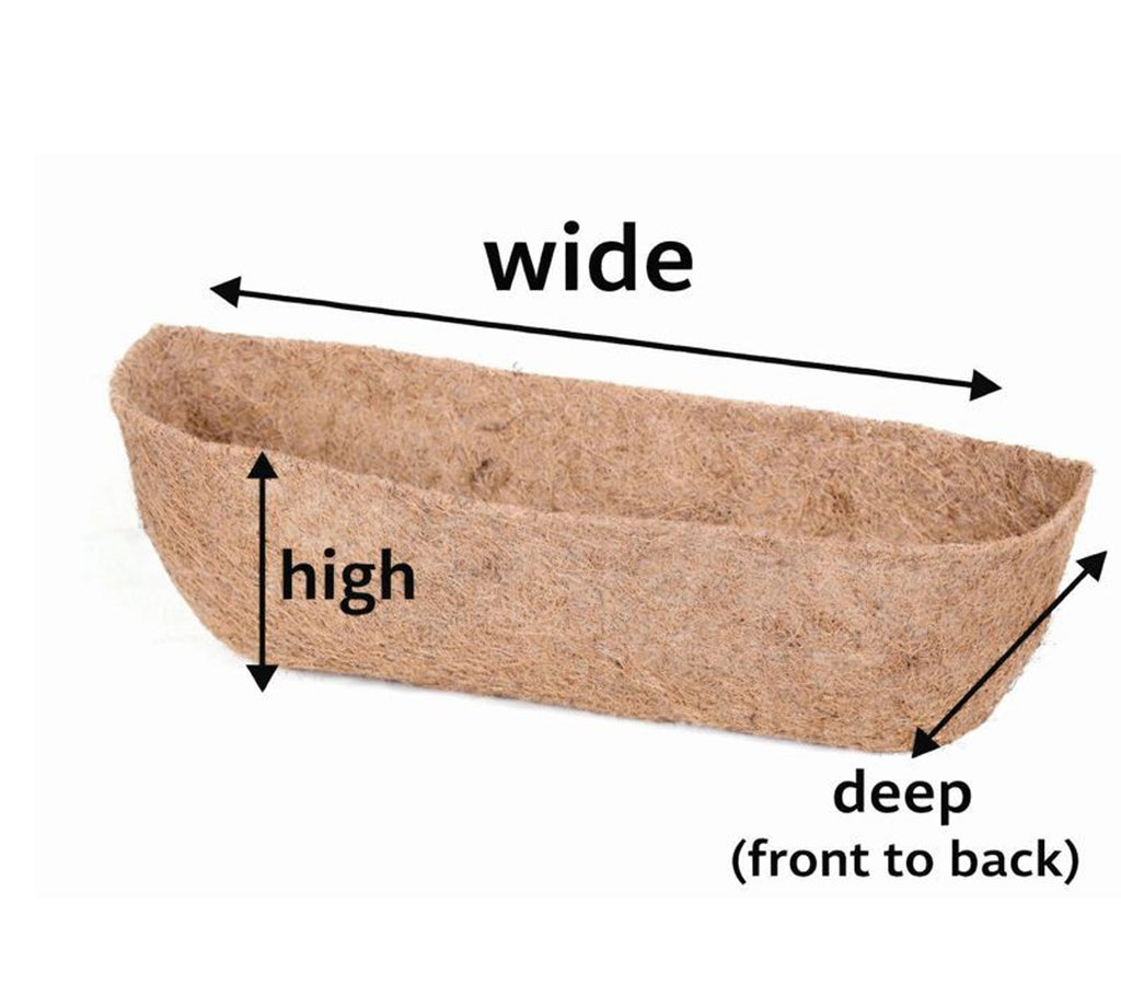 Coco Coir Planter Liners Premium Garden Liners for Hanging Baskets & Window Boxes