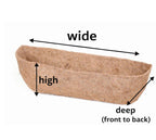 Coco Coir Planter Liners Premium Garden Liners for Hanging Baskets & Window Boxes