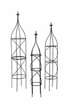 Premium Heavy Duty Steel Garden Obelisk Metal Plant Support for Climbing Plants - 3 Sizes