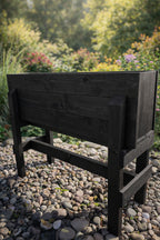 Elevated Wooden Planter Box Stand Large Raised Garden Bed for Growing Vegetables Herbs Flowers Outdoor Planter