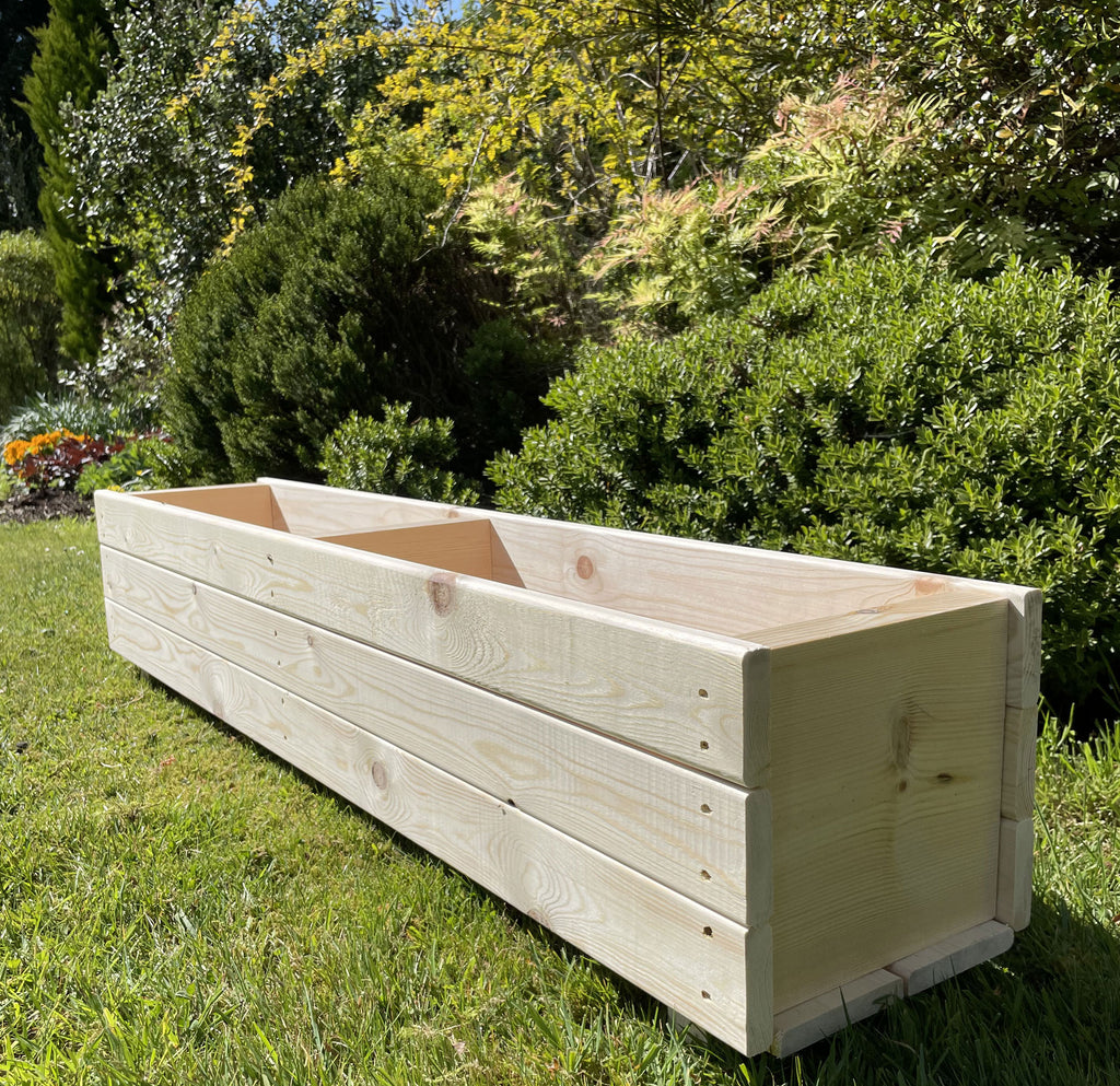 Premium Wooden Planter – Heavy-Duty Untreated Timber