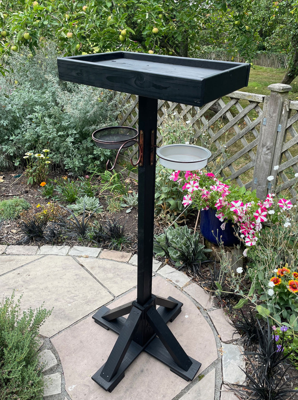 Outdoor Bird Table Feeding Station Kit, Wooden Bird Feeding