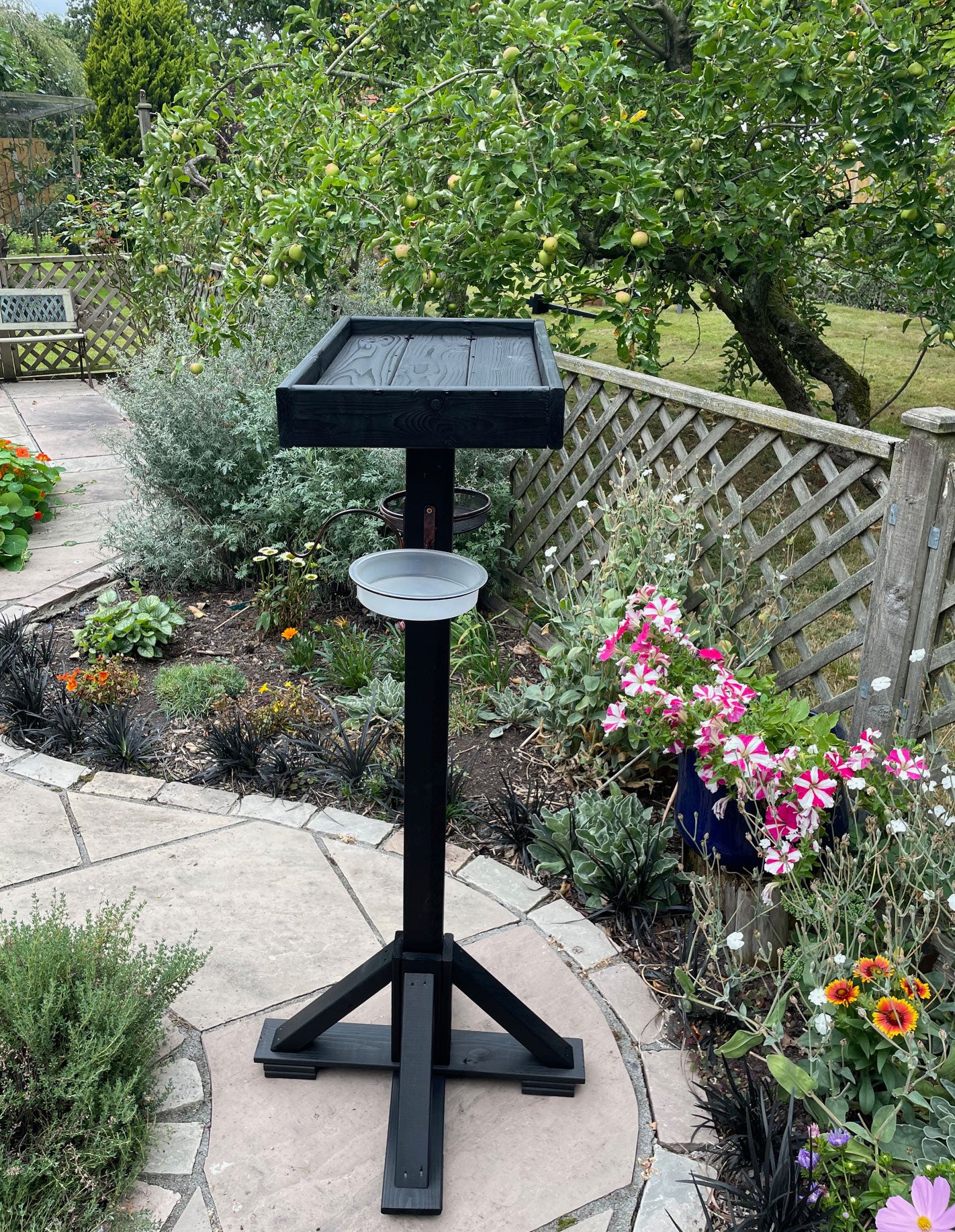 Outdoor Bird Table Feeding Station Kit, Wooden Bird Feeding