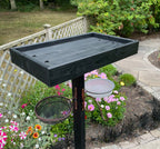 Outdoor Bird Table Feeding Station Kit, Wooden Bird Feeding