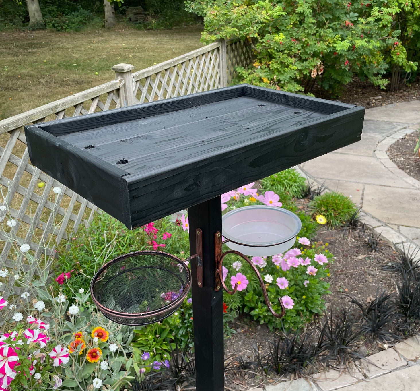 Outdoor Bird Table Feeding Station Kit, Wooden Bird Feeding