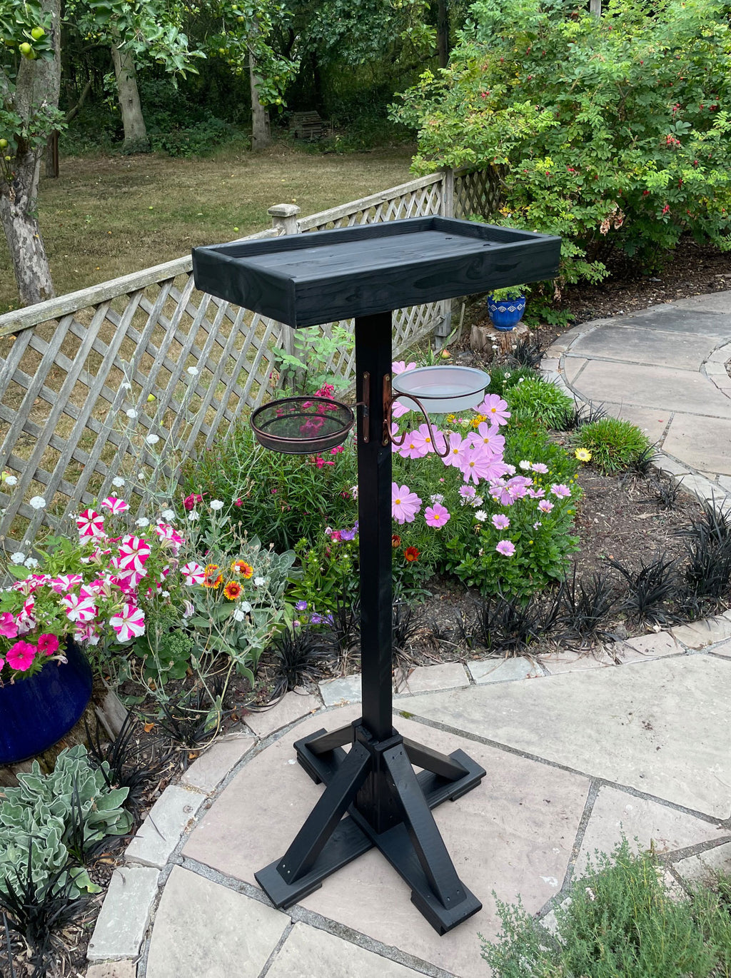 Outdoor Bird Table Feeding Station Kit, Wooden Bird Feeding