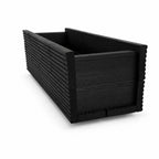 Black Decking Wooden Garden Troughs – Handmade Planter Boxes for Outdoor Flowers Herbs Vegetables Shrubs