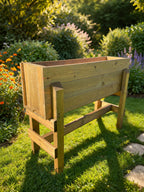 Extra Deep Wooden Raised Garden Planter Elevated Planter Box Stand for Herbs Vegetables Flowers Patio Decking Balcony