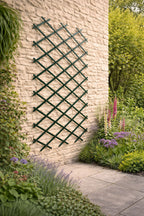 Expandable Plastic Trellis for Climbing Plants Adjustable Garden Support Frame Green Durable  for Vegetables and Flowers