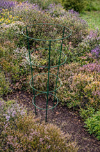Green Metal Conical Plant Supports - Outdoor Garden Plant Support Cages Set of 2