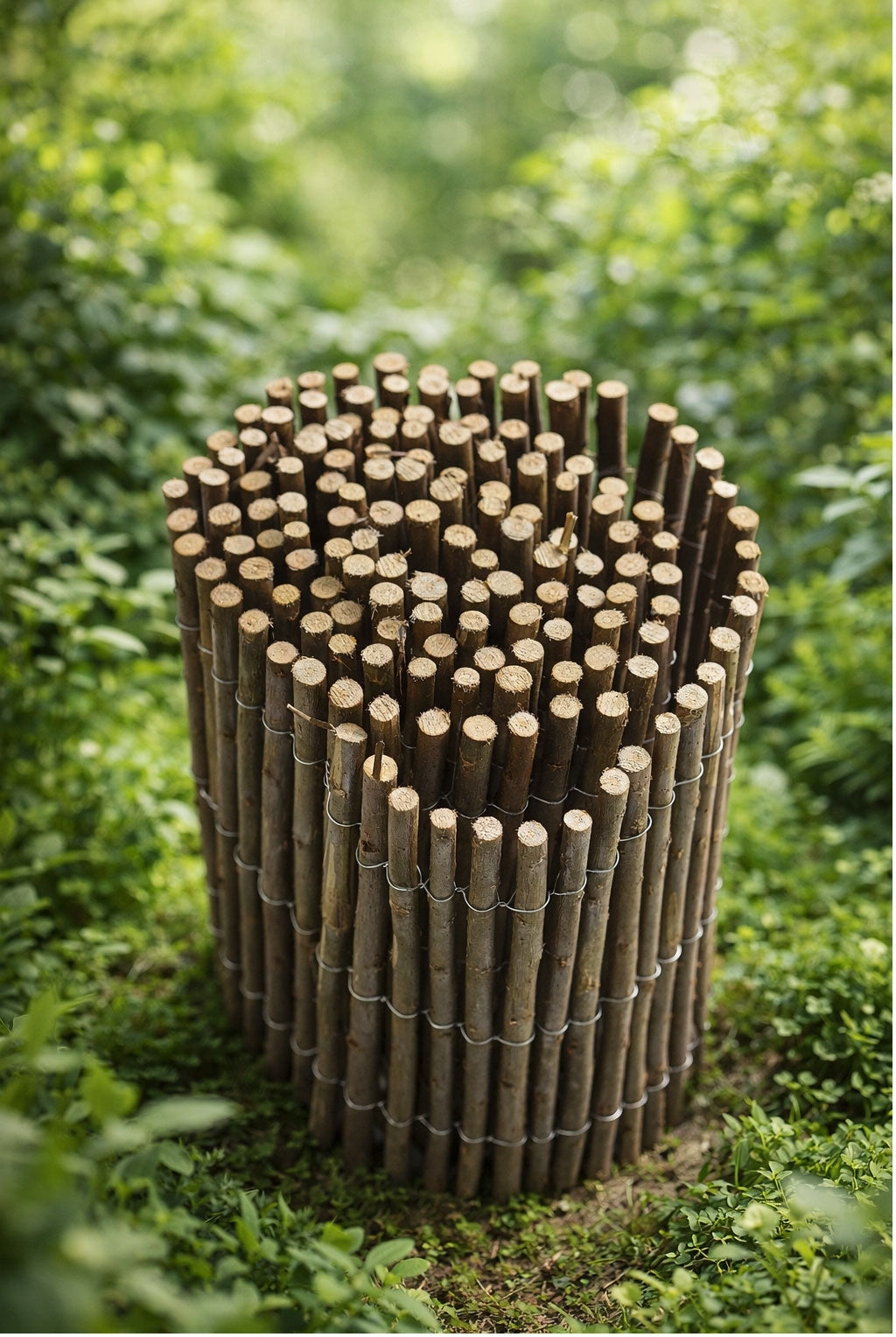 Flexible Willow Garden Edging 100cm x 30cm - Rustic Natural Garden Border for Flower Beds and Lawn Edges