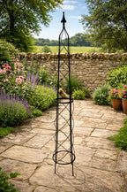 Garden Obelisk Trellis Plant Support - Metal Climbing Frame for Roses & Climbing Plants 200cm, 160cm & 120cm Sizes