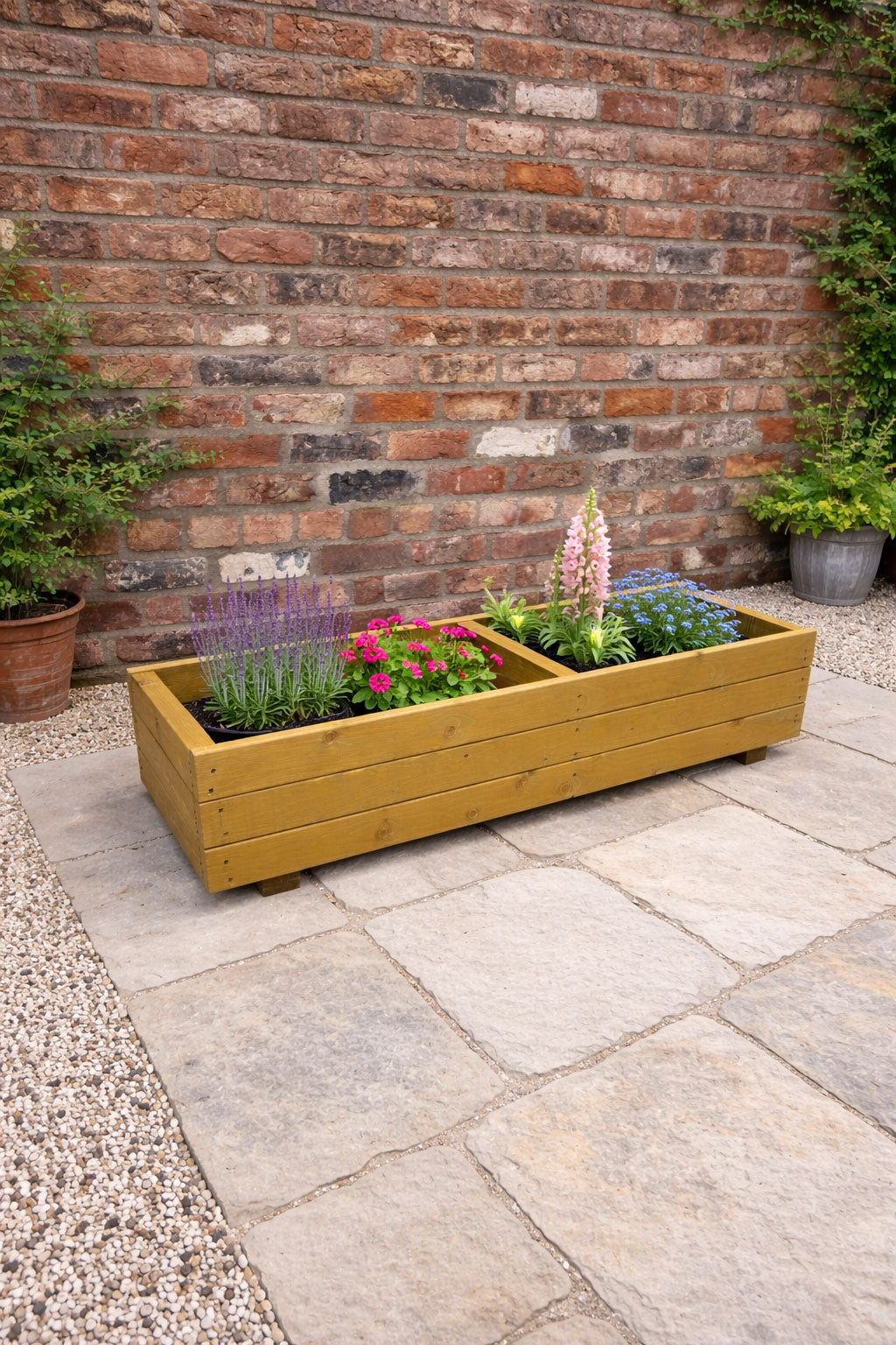 Large Wooden Garden Planter Box -  Heavy Duty Timber Fully Assembled Vegetable Patio Flower Bed