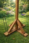 Heavy Duty Garden Stabiliser Pegs for Bird Tables - Metal Ground Anchor Stakes 4 Pack