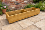 Large Wooden Garden Planter Box -  Heavy Duty Timber Fully Assembled Vegetable Patio Flower Bed