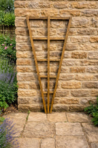 Outdoor Wooden Fan Trellis Garden Climbing Plants Frame Brown 2 Sizes
