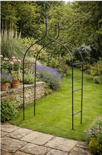 Outdoor Metal Garden Arch for Climbing Plants Gothic Steel Garden Archway for Entrances
