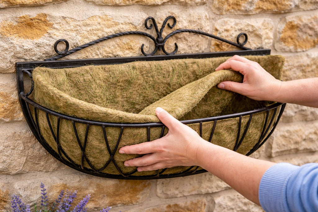 Natural Planter Liner Roll 60cm for Plant Baskets & Wall Troughs - 10 Length Options
