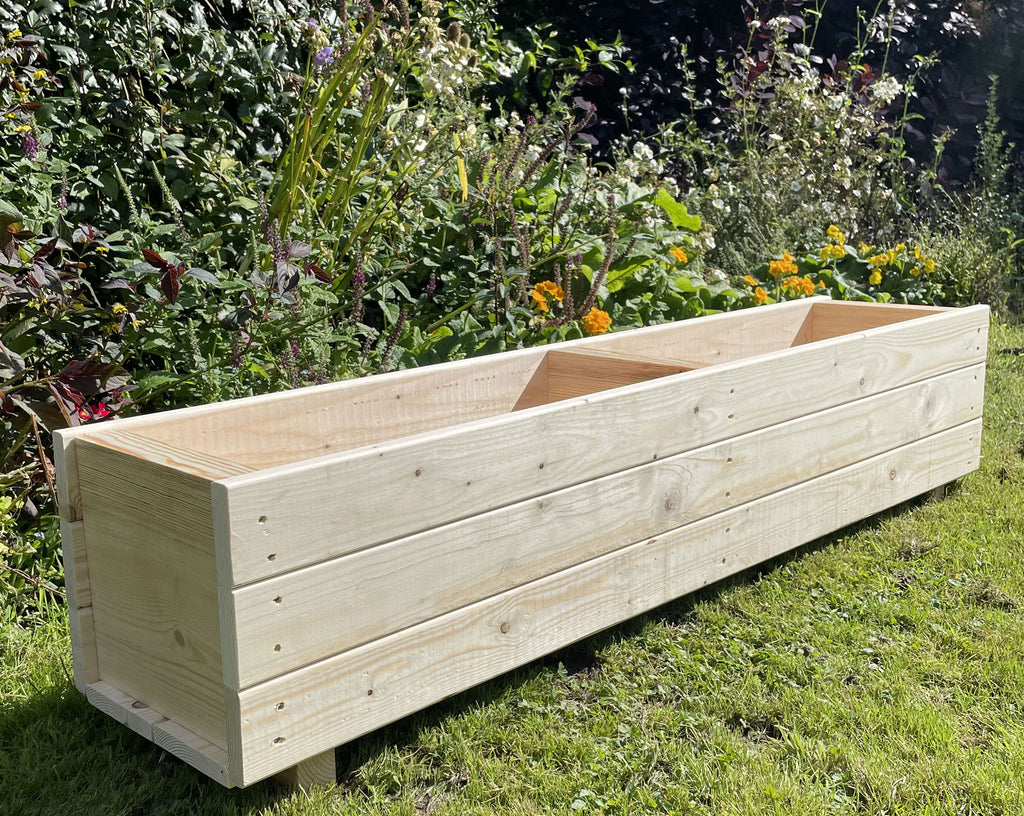Premium Wooden Planter – Heavy-Duty Untreated Timber
