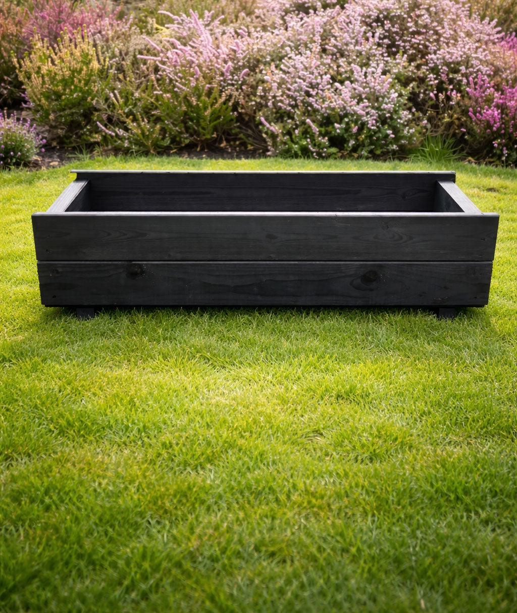 Outdoor Planter Boxes Wooden - Handcrafted Trough Planters Perfect for Flowers and Herbs