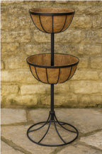 Matching Garden Wall Trough Window Boxes - Hanging Baskets & Raised Metal Patio Planters