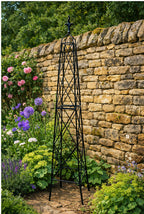 Heavy Duty Steel Garden Obelisk 2m and 2.5m - Extra Tall Metal Climbing Plant Support