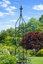 Premium Heavy Duty Steel Garden Obelisk Metal Plant Support for Climbing Plants - 3 Sizes