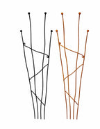 Metal Garden Trellis for Climbing Plants - Strong Steel Wall Support - Black or Rust