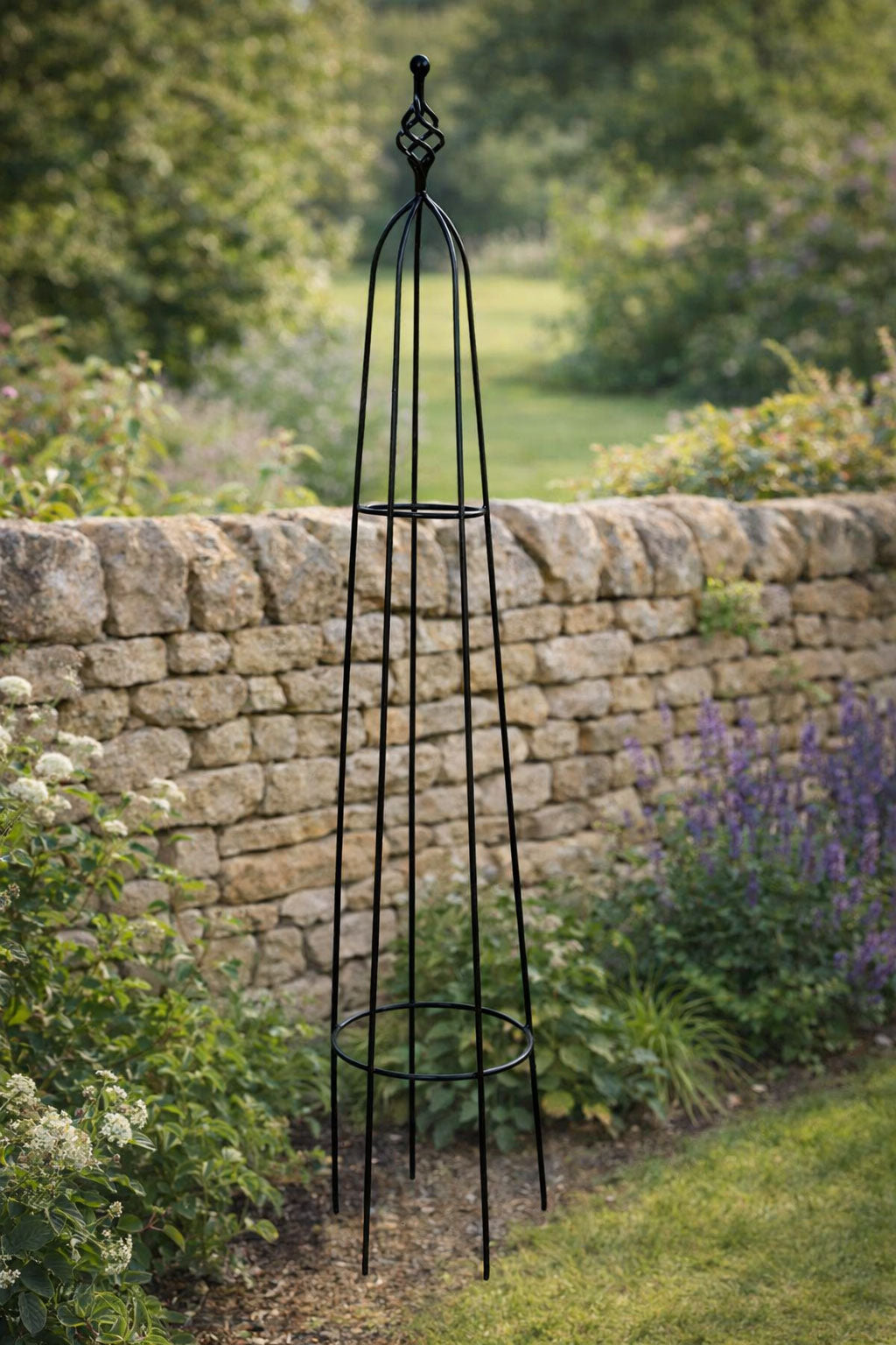 Premium Metal Garden Obelisk 140cm Plant Support Frame for Garden Beds and Borders