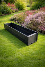Outdoor Planter Boxes Wooden - Handcrafted Trough Planters Perfect for Flowers and Herbs