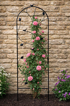 Decorative Metal Garden Trellis for Climbing Plants - Outdoor Wall Support