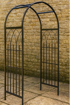 Premium Metal Garden Arch with Optional - Gates Arbour for Pathways & Entrances
